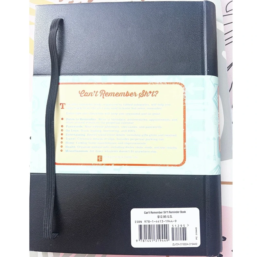 Cant Remember SHT Reminder Book Organizer‎ Planner Journal Gift
